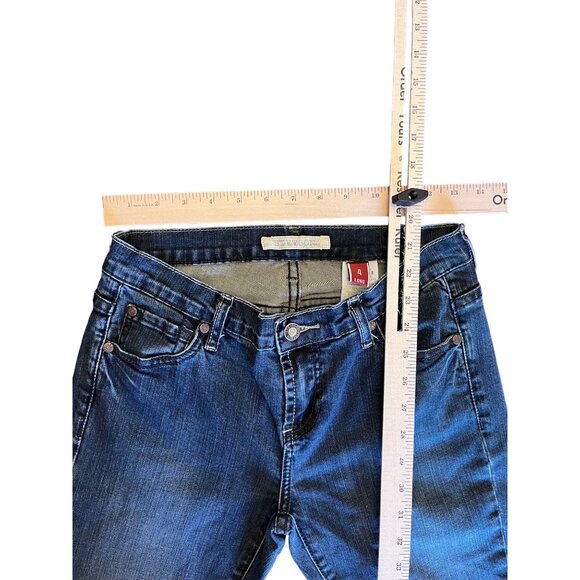 Stetson Womens Dark Wash Denim Jeans Size 4 Long Straight Leg 514 - Picture 12 of 15